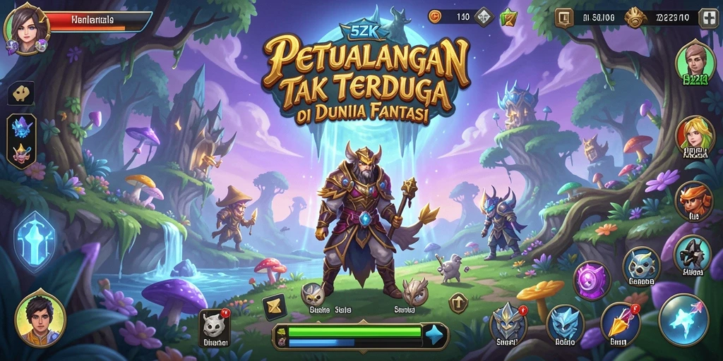 Screenshot utama 5ZK menampilkan aksi petualangan yang mendebarkan.