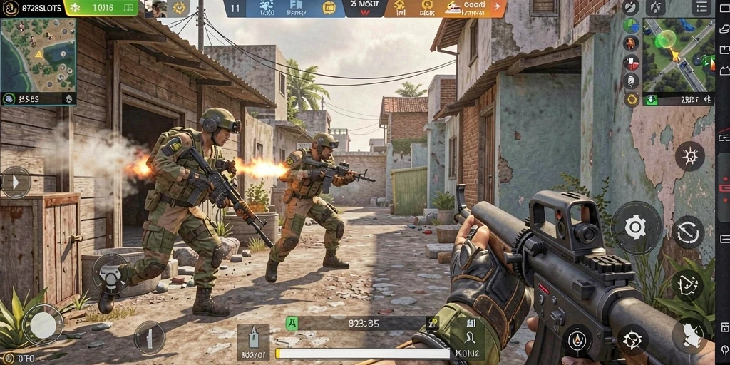 Screenshot gameplay FPS menampilkan aksi seru di 8728SLOTS.