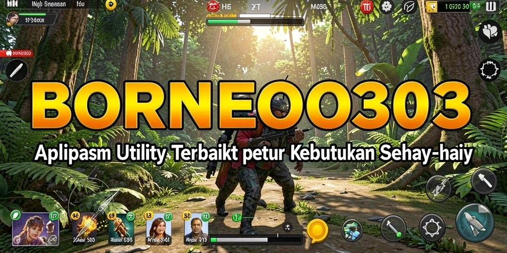 Tampilan antarmuka aplikasi Utility BORNEO303 yang user-friendly.