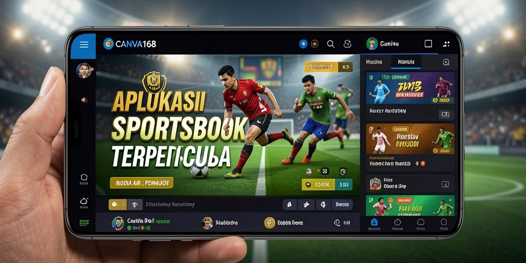 Screenshot utama aplikasi CANVA168 menampilkan taruhan olahraga yang menarik.