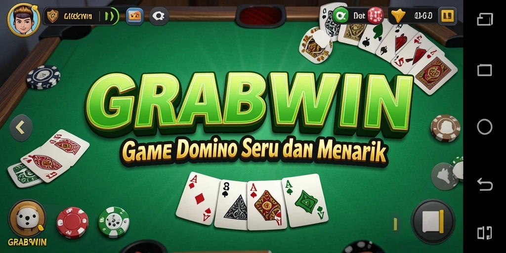 Screenshot gameplay GRABWIN yang menampilkan keseruan bermain Domino.