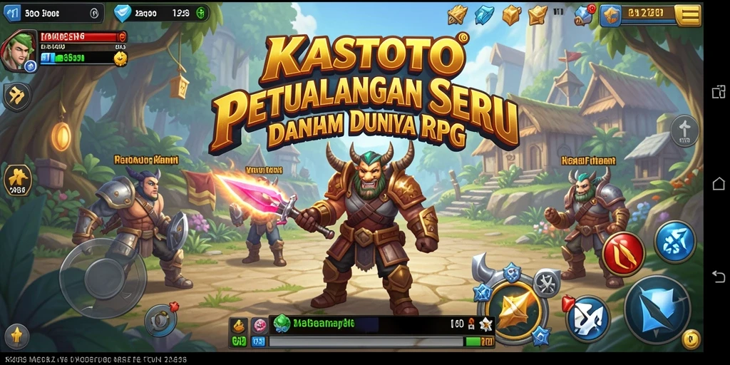 Tampilan gameplay seru dalam petualangan RPG KASTOTO.