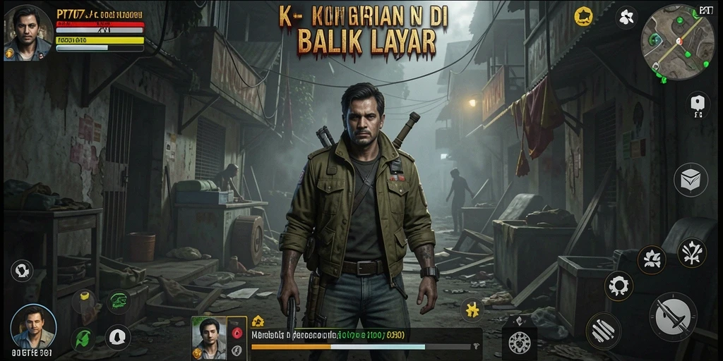 Screenshot gameplay PT707 yang menunjukkan suasana mencekam dan penuh ketegangan.